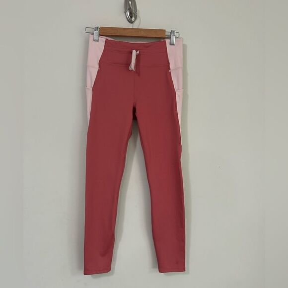 Fabletics Pink Leggings Drawstring Waist - Picture 1 of 10